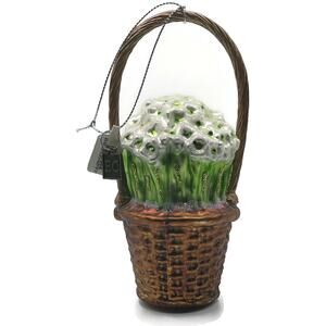 Basket of Paperwhites Spring Garden Flower Christmas Tree Ornament Eric Cortina